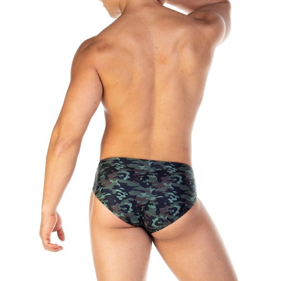 GIGO CAMO GREEN SWIM BRIEF - Picture 4 of 5